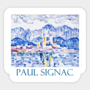 Gray Weather, Antibes by Paul Signac Sticker